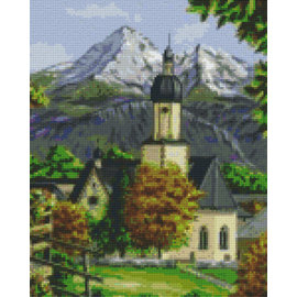 Pixel Hobby Pixelhobby 9 Basisplaten Kerk in de bergen