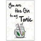 Creatief Art Spreukenbordje: You are the Gin to my Tonic | Houten Tekstbord