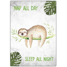 Creatief Art Spreukenbordje: Nap all day, sleep all night! | Houten Tekstbord