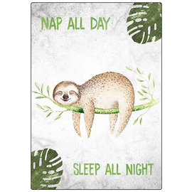 Creatief Art Spreukenbordje: Nap all day, sleep all night! | Houten Tekstbord