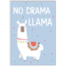 Creatief Art Spreukenbordje: No Drama LLama | Houten Tekstbord