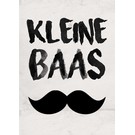 Creatief Art Spreukenbordje: Kleine Baas | Houten Tekstbord