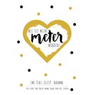 Creatief Art Spreukenbordje: Wil jij mijn meter worden? | Houten Tekstbord