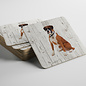 Creatief Art Hond Boxer | Houten Onderzetters 6 Stuks