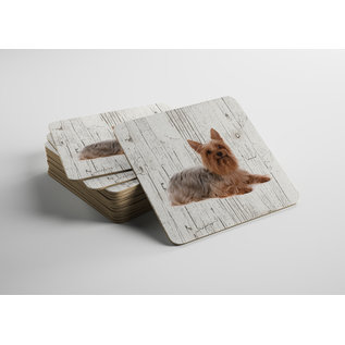 Creatief Art Hond Australische Silky Terier | Houten Onderzetters 6 Stuks