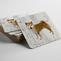 Creatief Art Hond Shiba | Houten Onderzetters 6 Stuks