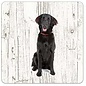 Creatief Art Hond Flatceuted Retriever | Houten Onderzetters 6 Stuks