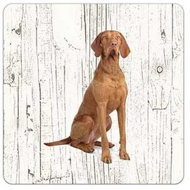 Creatief Art Hond Vizsla Korthaar | Houten Onderzetters 6 Stuks