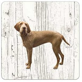 Creatief Art Hond Vizsla Draadhaar | Houten Onderzetters 6 Stuks