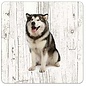 Creatief Art Hond Alaska Malmute | Houten Onderzetters 6 Stuks