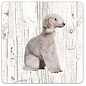 Creatief Art Hond Bedlington Terier | Houten Onderzetters 6 Stuks