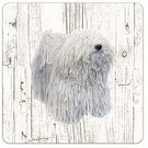 Creatief Art Hond Comondor | Houten Onderzetters 6 Stuks