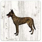Creatief Art Hond Hollandse Herder (korthaar) | Houten Onderzetters 6 Stuks