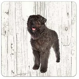 Creatief Art Hond Bouvier des Flanders | Houten Onderzetters 6 Stuks