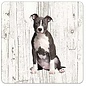 Creatief Art Hond American Staffordshire Terriër | Houten Onderzetters 6 Stuks