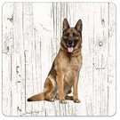 Creatief Art Hond Duitse Herder | Houten Onderzetters 6 Stuks