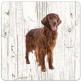 Creatief Art Hond Irish Setter | Houten Onderzetters 6 Stuks