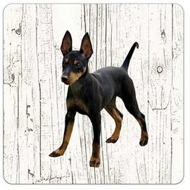 Creatief Art Hond Doberman Pinscher | Houten Onderzetters 6 Stuks