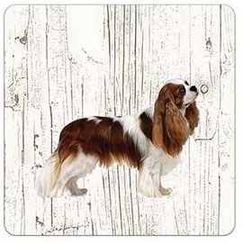 Creatief Art Hond King Charles | Houten Onderzetters 6 Stuks