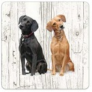 Creatief Art Hond Labrador | Houten Onderzetters 6 Stuks