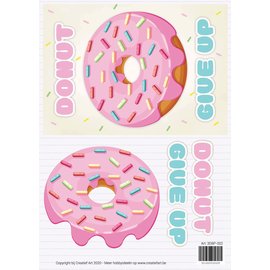 Creatief Art 3D Sign - Donut aufgeben