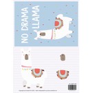 Creatief Art 3D Bordje - No drama Llama