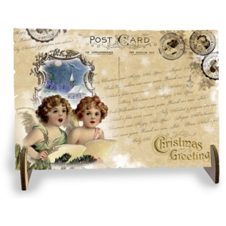 Creatief Art Cartes postales en bois 02