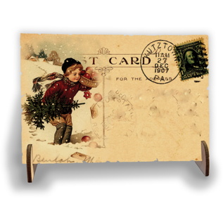 Creatief Art Cartes postales en bois 03