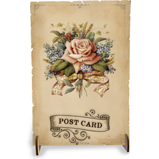 Creatief Art Cartes Vintage en bois 01