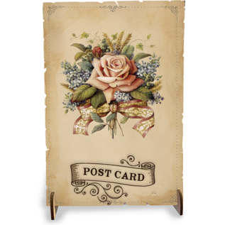 Creatief Art Wooden Vintage Cards 01