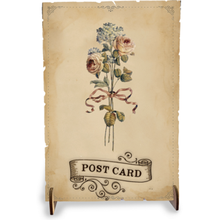 Creatief Art Cartes Vintage en bois 01