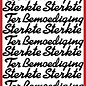 Hearty Crafts Stickerbogen - Strong Large Silver