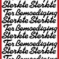 Hearty Crafts Stickervel - Sterke groot Zilver