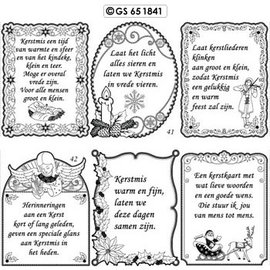 doodey Stickerbogen - Texte Frohe Weihnachten 02 Silber