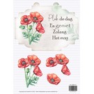 creatief art 3D Bordje - Bloem 04