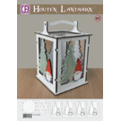 creatief art Houten Lantaarn Set