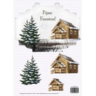 creatief art 3D Bordje - Prettige Feestdagen 02