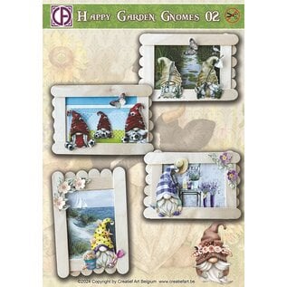 creatief art Happy Garden Gnomes 02