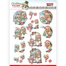 find it Doordrukvel Christmas Village - Christmas Owls
