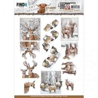 find it 3D-Push-Out – Amy Design – Robuster Winter – Hirsch