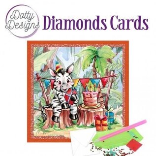find it Diamantkarten – Zebra-Party