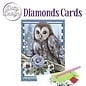 find it Diamond Cards - Owl with ice flowers in the snow