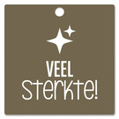 creatief art Houten Label Veel sterkte