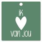creatief art Houten Label Ik hou