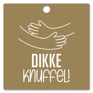 creatief art Houten Label Dikke knuffel