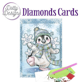 creatief art Diamantkarten - Pinguin
