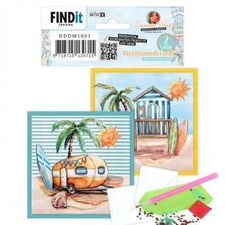 creatief art Mini Diamond Cards set - Summer Vibes