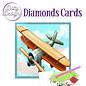 creatief art Cartes Diamant - Biplan Vintage
