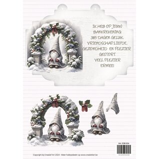 creatief art 3D Bordje - Gnooms 04