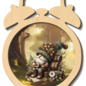 Creatief Art Gnome dans la forêt - Réveil en Bois 02